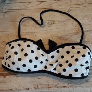 poka dot bikini top